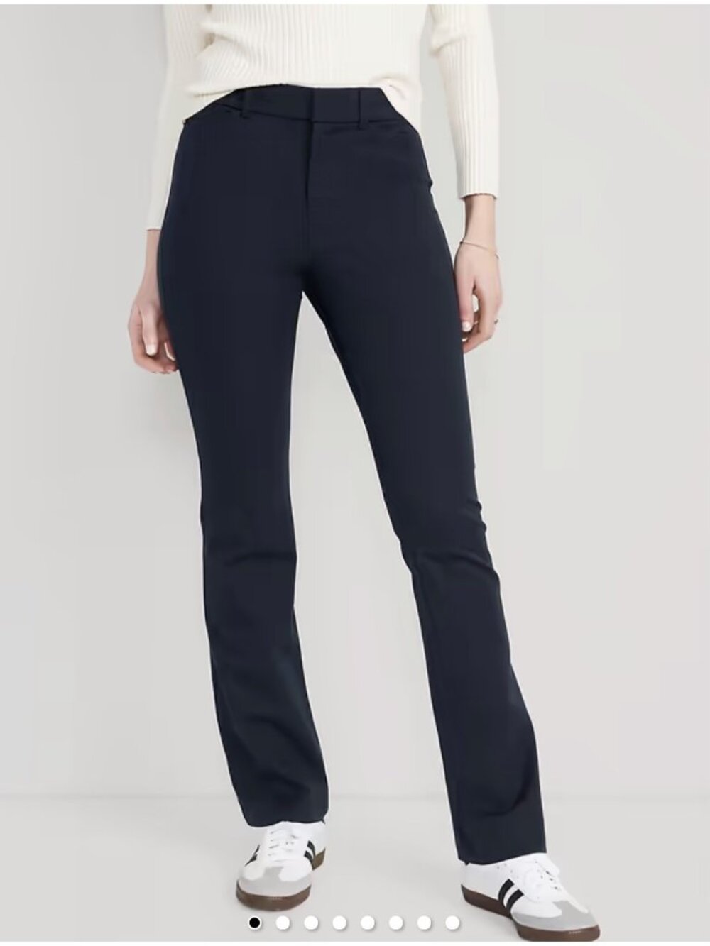 Old Navy Pixie Pants Size 16 Tall High Rise Navy Blue Straight Leg NWT